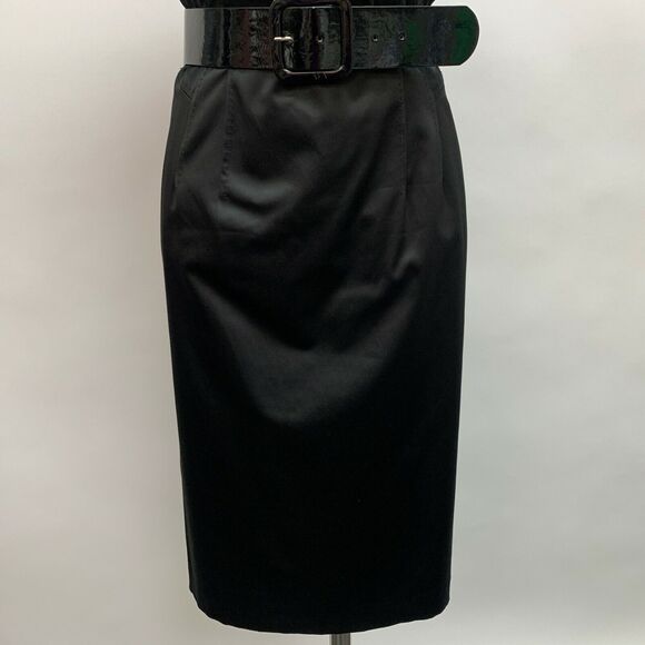 Grace Elements Women's Dress 6 Black Sleeveless with Belt V-Neck NWT - Picture 3 of 8